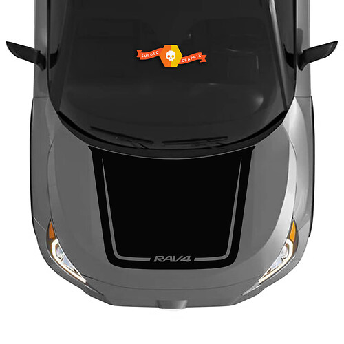 Hood RAV4 Decal Sticker Graphic Kit for Toyota RAV4 2019 - 2022 vinyl decal sticker