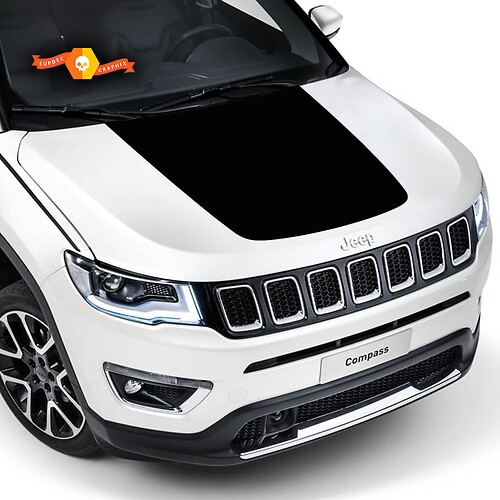 2017-2021 Jeep Compass Hood Graphic Vinyl Decals Sticker
