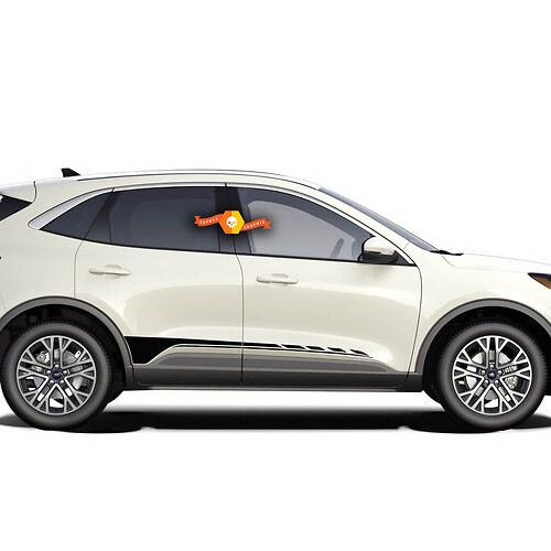 Ford Escape 2020 - 2022 Doors Stripe Rocker panel Vinyl Decal Kit Sticker Graphic