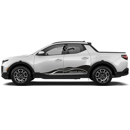 Modern Rocker Panel Wrap Bed Side Vinyl Stickers Decal Graphic fit to Hyundai Santa Cruz