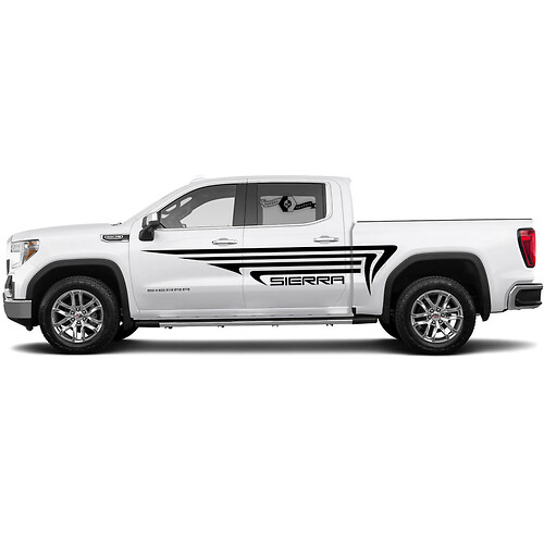 Pair Decals Sticker Side Bed Arrows Splash Kit for GMC Sierra 1500 Doors Side Vinyl Stickers Decal Graphic
