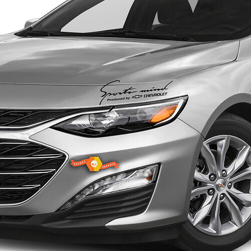 2 Sports Mind Produced by Chevrolet Racing Decal sticker pair