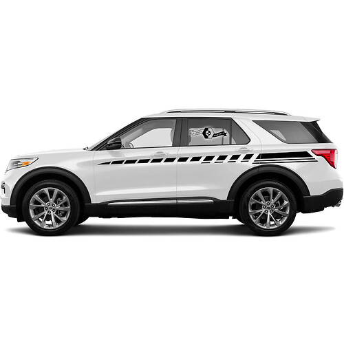 2021 Ford Explorer 2x Doors Stripes Body Decals Side Stickers Logo Graphics Vinyl