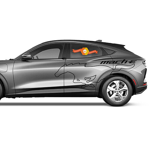 Ford Mustang MACH-E Logo Side Decal автомобильная виниловая наклейка
