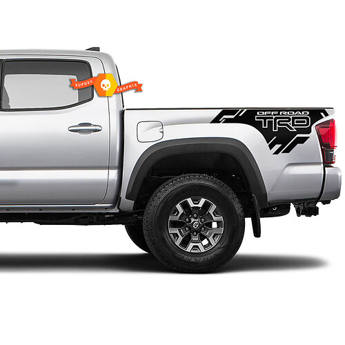 Pair Toyota Tacoma Side Bed TRD 2016-2022 Vintage Decal Sticker Graphics