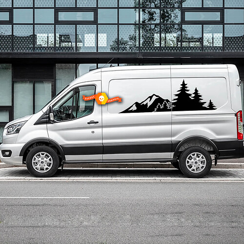 FORD TRANSIT-TRAIL Mountain Forest Trees Vinyl Stickers Decals