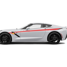 Side Accent Corvette Racing Hash Stripes for Chevrolet Corvette C8 2