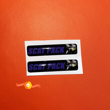 2x Scat Pack Violet Challenger/Charger/Durango Key Fob Inlays emblem domed Sticker Decal 2