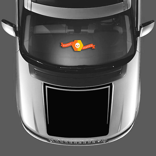 Hood Decal Stickers Vinyl Graphic kit  For RANGE ROVER Vogue L405 2013 2017 