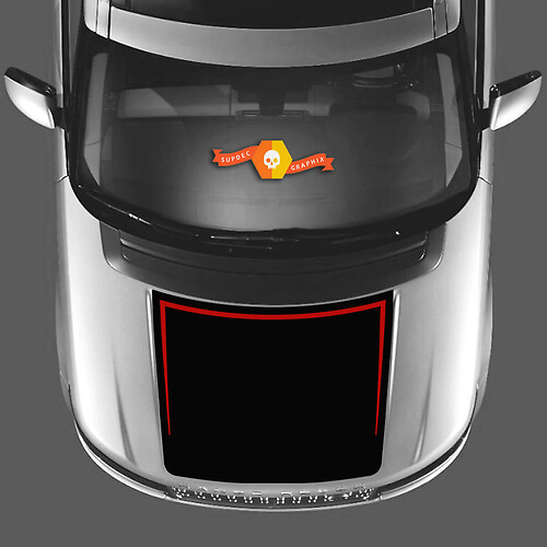 2 Colors Hood Decal Stickers Vinyl Graphic kit  For RANGE ROVER Vogue L405 2013 2017 