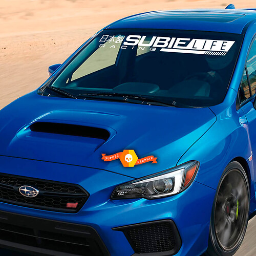 Windshield Banner Forester Sti Subielife Vinyl Sticker Decal Graphic Rally logo STI fit to Suba WRX Impreza Outback
