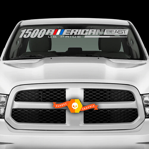  Dodge Ram 1500 Hemi Rebel American Windshield Decal Sticker 