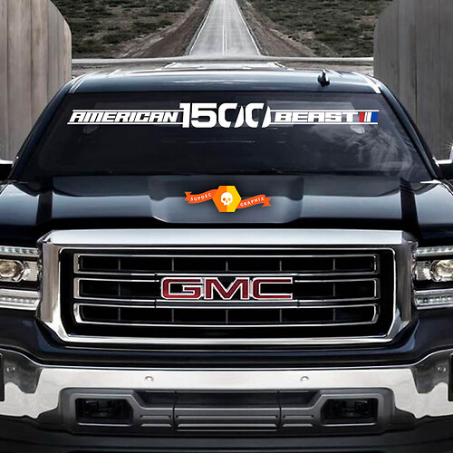 New Dodge Ram 1500 Hemi Rebel American Beast Windshield Decal Sticker 