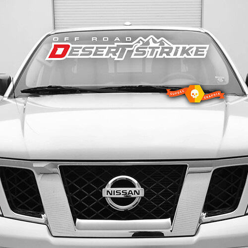 Nissan Nissan Desert Strake Mountain Runner Vinyl Windshield  Pro4x decal Door Sticker