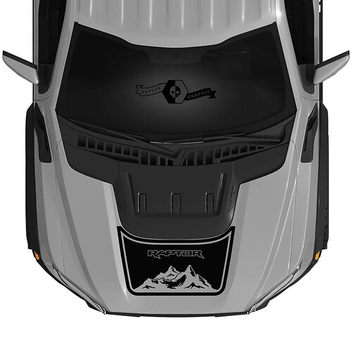 ନୂ Ford Raptor 2023 ପର୍ବତ F150 SVT ହୁଡ ଭିନିଲ୍ ଡିକାଲ୍ ଗ୍ରାଫିକ୍ସ ଭିନିଲ୍ ଷ୍ଟିକର୍ କିଟ୍ ଷ୍ଟ୍ରାଇପ୍ 2022+
