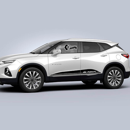 Pair Chevrolet Blazer 2023 Graphics Decals Doors Stripe Vinyl Decal Sticker