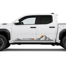 TRD Heritage Sunset Retro Mountains Side Rocker Panel Decals Stickers for Toyota Tacoma 2