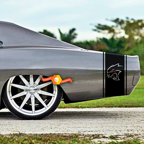 Hellcat stripes for 1968 1969 1970 Dodge Charger R/T stripe kit