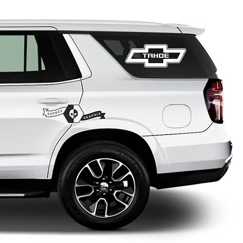 2X 2020 2021 2022 2023 + Graphics Chevrolet Tahoe Logo Vinyl Vinyl Decal Sticker