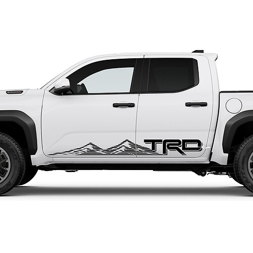 TRD Mountains Side Rocker Panel Decals Stickers for Toyota Tacoma