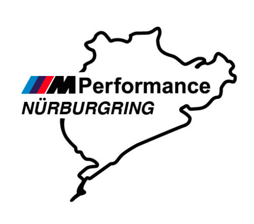 2 pcs Nurburgring M Performance Decals Sticker Vinyl BMW M3 M5 M
