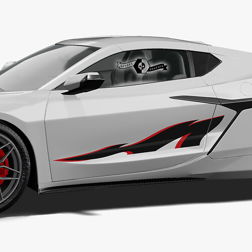 2x Chevrolet Corvette Z06 ເບິ່ງບູຊາລີບາສິວານສິດສີສະອານານິວານສີສະອານານ 2 ສີສະອານານ Vinyl Decal Sticker
