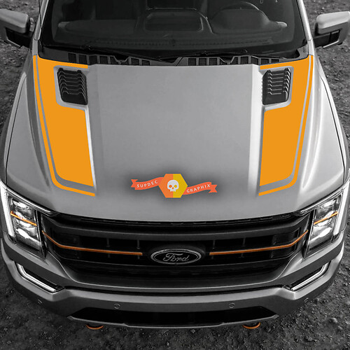 2023 Ford F-150 Tremor Hood Graphics 2022 2023 Line Ford Vinyl Stickers Decals