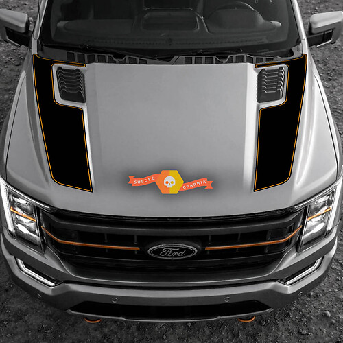 2023 Ford F-150 Tremor Hood Graphics 2022-2023+ Trim Ford Vinyl Sticker Decal 2 Colors
