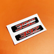 2x Red 392 Challenger/Charger/Durango Key Fob Inlays emblem domed Sticker Decal 2