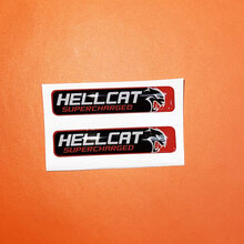 2x Hellcat Supercharged Challenger/Charger/Durango Key Fob Inlays emblem domed Sticker Decal 2