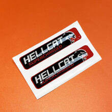 2x Hellcat Supercharged Challenger/Charger/Durango Key Fob Inlays emblem domed Sticker Decal 3