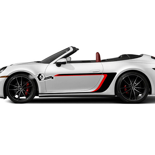 2 Porsche 911 Porsche Carrera 2 Kolor Akcentowy Linia Boczne Drzwi Zestawy Naklejek Naklejki
