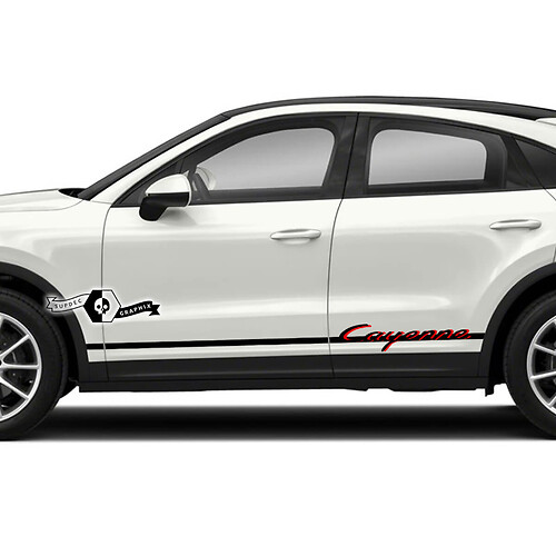 2 Porsche 911 Porsche Carrera Rocker Panel Slim Side Stripes Doors Kit Decals Stickers 2 Colors