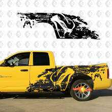 Dodge RAM 1500 SRT-10 Viper Snake style Splash Grunge Stripes Kit Vinyl Sticker Decal Graphic 2