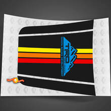 TRD Toyota Landcruiser 100 Hood Decal Off Road Vintage Stripes Mountains Vinyl Sticker 2