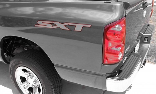 2 SXT DODGE RAM TRUCK Vinyl Decal Stickers
