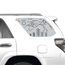 4Runner Rear Quarter Window Mountains Forest Vinyl Decals Stickers for Toyota 4Runner 2