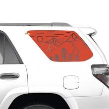 4Runner Rear Quarter Window Mountains Forest Vinyl Decals Stickers for Toyota 4Runner 3