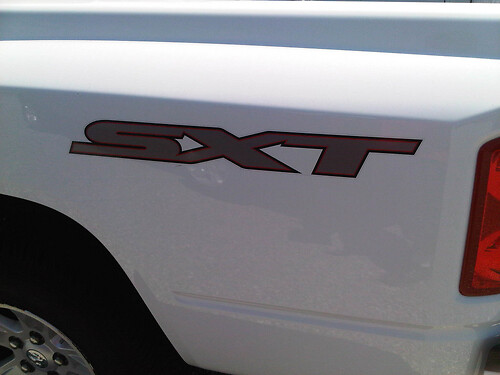 2 - SXT DODGE RAM TRUCK FENDER SET Vinyl Decal Stickers
