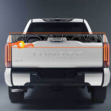 Hood Bedside Tailgate Topographic Map TRD 4X4 Off Road Decals for Toyota Tundra XK70 2021 - up Sticker Graphics 2