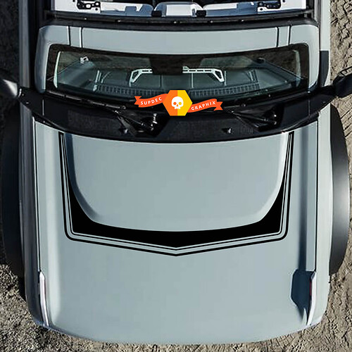 Ford Bronco Hood Trim  Vinyl Decals Sticker Graphics