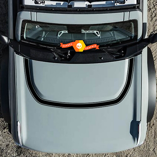 Ford Bronco Hood Trim Smooth Vinyl Decals Sticker Graphics