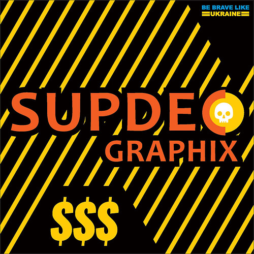 SupDec GraphiX gift certificate and branded stickers