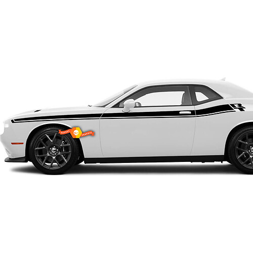2X Dodge Challenger RT stripes Stickers Decals Stripe Vinyl Graphics 