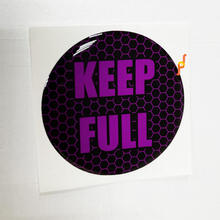 Keep Full Honeycomb Lime Purpure Door Insert emblem domed Sticker Decal for Challenger Dodge 2