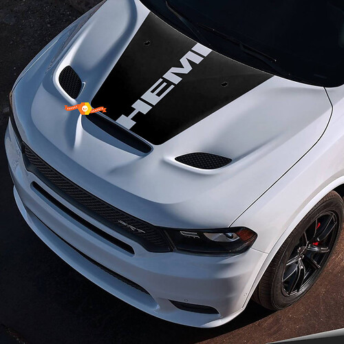 Hood Insert Dodge Durango SRT Hemi Blackout Sticker Decal