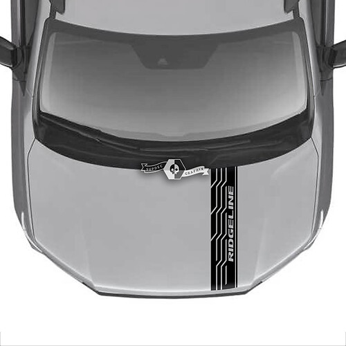 Hood Honda Ridgeline Stripe Logo Vinyl Decal Stickers Sticker Graphics