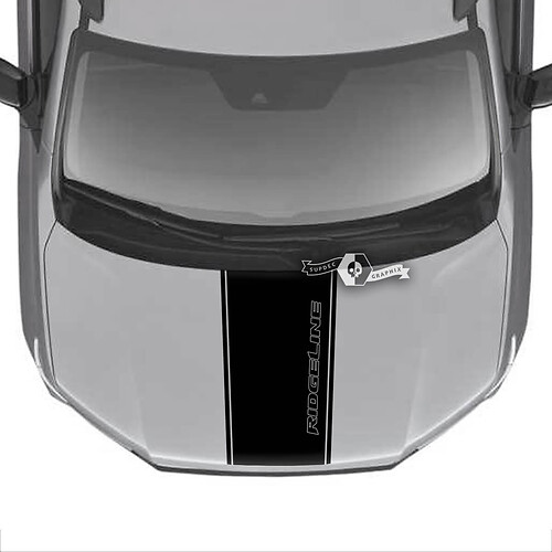 Hood Honda Ridgeline Stripe Logo Trim Center Vinyl Decal Stickers Sticker Graphics SupDec Design