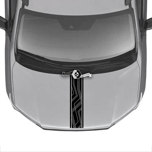 Hood Honda Ridgeline Stripe 2020 2021 2022 2023 Lines Trim Center Vinyl Decal Stickers Sticker Graphics SupDec Design