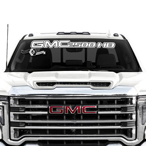Windshield GMC Sierra 2500HD Vinyl Sticker Decal for GMC Sierra Graphics